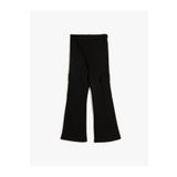 Koton 5wkg40221ak 999 Sıyah Kız Cocuk Jersey Pantolon