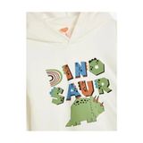 Koton 5Wmb10031Tk 010 Ekru Erkek Bebek Pamuk Jersey Sweatshirt - 9 - 12 Ay
