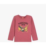 Koton 5Wmb10061Tk 958 Mor Erkek Bebek Pamuk Jersey Sweatshirt - 9 - 12 Ay
