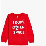 Koton 5Wmb10159Tk 401 Kırmızı Erkek Bebek Jersey Sweatshirt - 18 - 24 Ay