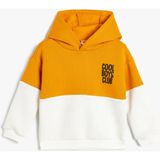 Koton 5WMB10189TK 010 Ekru Erkek Bebek Pamuk Jersey Sweatshırt - 12 - 18 Ay