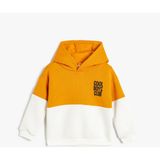Koton 5WMB10189TK 010 Ekru Erkek Bebek Pamuk Jersey Sweatshırt - 9 - 12 Ay