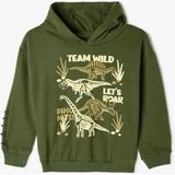 Koton 5Wmb10198Tk 871 Haki Erkek Bebek Pamuk Jersey Sweatshirt - 18 - 24 Ay