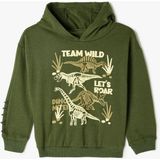 Koton 5WMB10198TK 871 Hakı Erkek Bebek Pamuk Jersey Sweatshırt - Haki