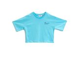 Koton 607 Kız Çocuk Baskılı Pamuklu Turkuaz T-shirt