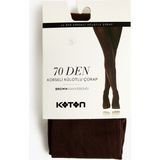 Koton 70 Den Korseli Külotlu Çorap - Kahve