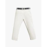 Koton 702 Erkek Çocuk Lacivert Kumaş Slim Fit Kemerli Cepli Pantolon