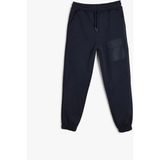 Koton 720 Lacivert Jersey Eşofman Alt Erkek Çocuk İçin Rahat Malzeme ve Özel Kesim - 4 - 5 Yaş