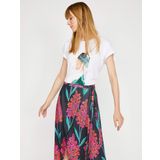 Koton 8YAK13038GK Beyaz Kadın T-Shirt