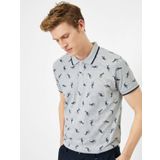 Koton 8YAM11192OK Gri Erkek T-Shirt