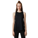 Koton 999 Kadın Siyah Halter Yaka Basic Spor Atlet Relax Fit T-shirt