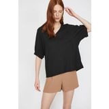 Koton 9KAK12933UK Siyah Kadın T-Shirt