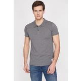 Koton 9YAM12032LK Gri Polo Yaka Erkek T-Shirt