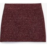 Koton A Kesim Slim Fit Parıltılı Mini Tüvit Etek - Bordo - 34