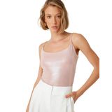 Koton Abiye Bluz İp Askılı Çıtçıtlı Slim Fit Bisiklet Yaka