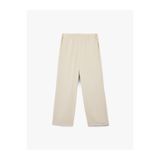 Koton Aerobin Kumaş Straight Fit Düz Bol Paça Pantolon