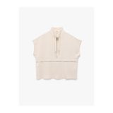 Koton Aerobin Kumaş Yarım Fermuarlı Kolsuz Sweatshirt