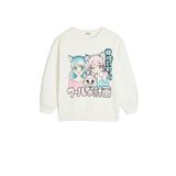 Koton Anime Baskılı Bisiklet Yaka Pamuklu Uzun Kollu Sweatshirt