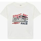 Koton Araba Baskılı Ekru Erkek Bebek T-Shirt 6SMB10136TK - 4 - 5 Yaş