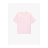 Koton Arkası Baskılı Oversize Pembe Kadın T-Shirt 6SAL10052IK