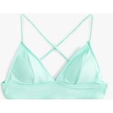Koton Arkası Çapraz Askılı Bağlama Detaylı Bralet Bikini Üstü - Yeşil - 38
