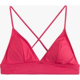 Koton Arkası Çapraz Bağlama Detaylı V Yaka Bralet Bikini Üstü - Pembe - 36