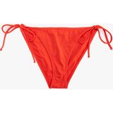Koton Astarlı Yanları Ipli Bikini Altı - Kırmızı - 40