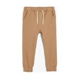 Koton Basic Jogger Eşofman Altı Beli Bağlamalı Dokulu Pamuklu - 18 - 24 Ay - Kahverengi