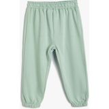 Koton Basic Jogger Eşofman Altı Beli Lastikli Pamuklu - 1 - 1,5 Yaş - Mavi