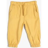 Koton Basic Jogger Pantolon Viskon Kumaş - 1,5 - 2 Yaş - Sarı