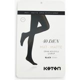 Koton Basic Külotlu Çorap 40 Den - Siyah - M