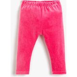 Koton Basic Ribanalı Tayt Beli Lastikli - Pembe - 9 - 12 Ay