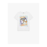 Koton Baskılı Beyaz Erkek Çocuk T-Shirt 6SKB10054TK