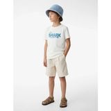 Koton Baskılı Beyaz Erkek Çocuk T-Shirt 6SKB10112TK - 7 - 8 Yaş