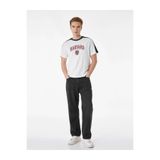 Koton Baskılı Harvard Lisanslı Beyaz Erkek T-Shirt 6SAM10035MK
