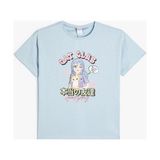 Koton Baskılı Mavi Kız Çocuk T-Shirt 4SKG10525AK - 13 - 14 Yaş