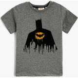 Koton Batman Lisanslı Baskılı Kısa Kollu Tişört - 9 - 10 Yaş - Siyah