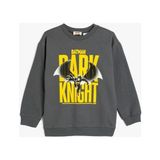Koton Batman Lisanslı Uzun Kollu Sweatshirt Erkek Çocuk Antrasit Renk Orta Kalınlık - 4 - 5 Yaş