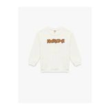 Koton Bebek Uzun Kollu Bisiklet Yaka Şardonlu Pamuklu Sweatshirt
