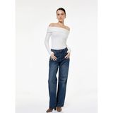 Koton Bej Kadın Tek Omuz Normal Fit Kazak 6WAK90442HT - Ekru - S