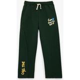 Koton Beli Bağcıklı Baskı Detaylı Cepli Eşofman Altı Yeşil Polyester Karışımlı Erkek Çocuk İçin - 7 - 8 Yaş