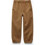Koton Beli Bağcıklı Cep Detaylı Viskon Karışımlı Jogger Pantolon - Kahve - Relax - 9 - 12 Ay