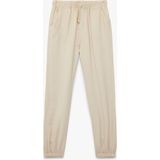 Koton Beli Bağcıklı Viskon Karışımlı Jogger Pantolon - Ekru - Regular - 4 - 5 Yaş