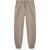 Koton Beli Bağcıklı Viskon Karışımlı Jogger Pantolon - Kahve - Regular - 9 - 10 Yaş