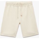Koton Beli Bağlamalı Basic Şort Erkek Çocuk Desensiz Rahat Fit Yazlık 4 - 5 Yaş - Ekru