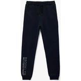 Koton Beli Lastikli Baskı Detaylı Cepli Jogger Lacivert Erkek Çocuk Eşofman Altı 6WKB40098TK - 5 - 6 Yaş