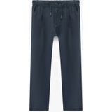 Koton Beli Lastikli Düğmeli Viskon Basic Pantolon - Lacivert - Regular - 11 - 12 Yaş