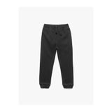 Koton Beli Lastikli Şardonlu Basic Jogger Siyah Erkek Bebek Eşofman Altı 6Wmb40017Tk