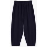 Koton Beli Lastikli Viskon Kupro Kumaş Havuç Pantolon - Lacivert - Regular - 34