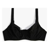 Koton Bikini Üstü Biye Çapraz Bağlama Detaylı - 48 - Siyah